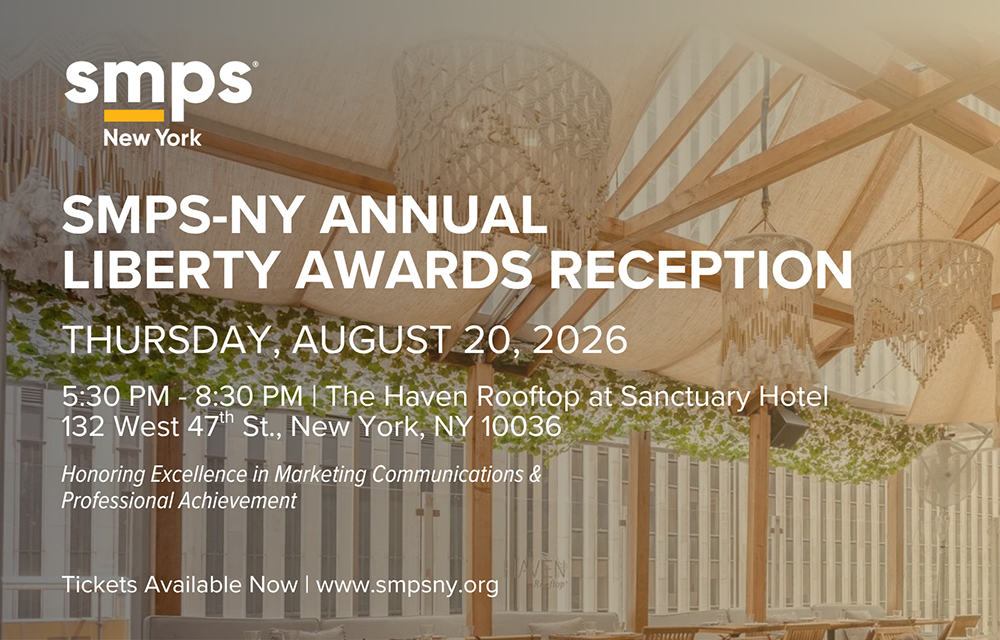 Registration now open for the 2026 SMPS New York Liberty Awards reception